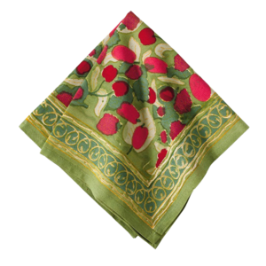 Groene rode fruitdoek