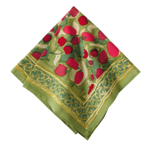 Groene rode fruitdoek