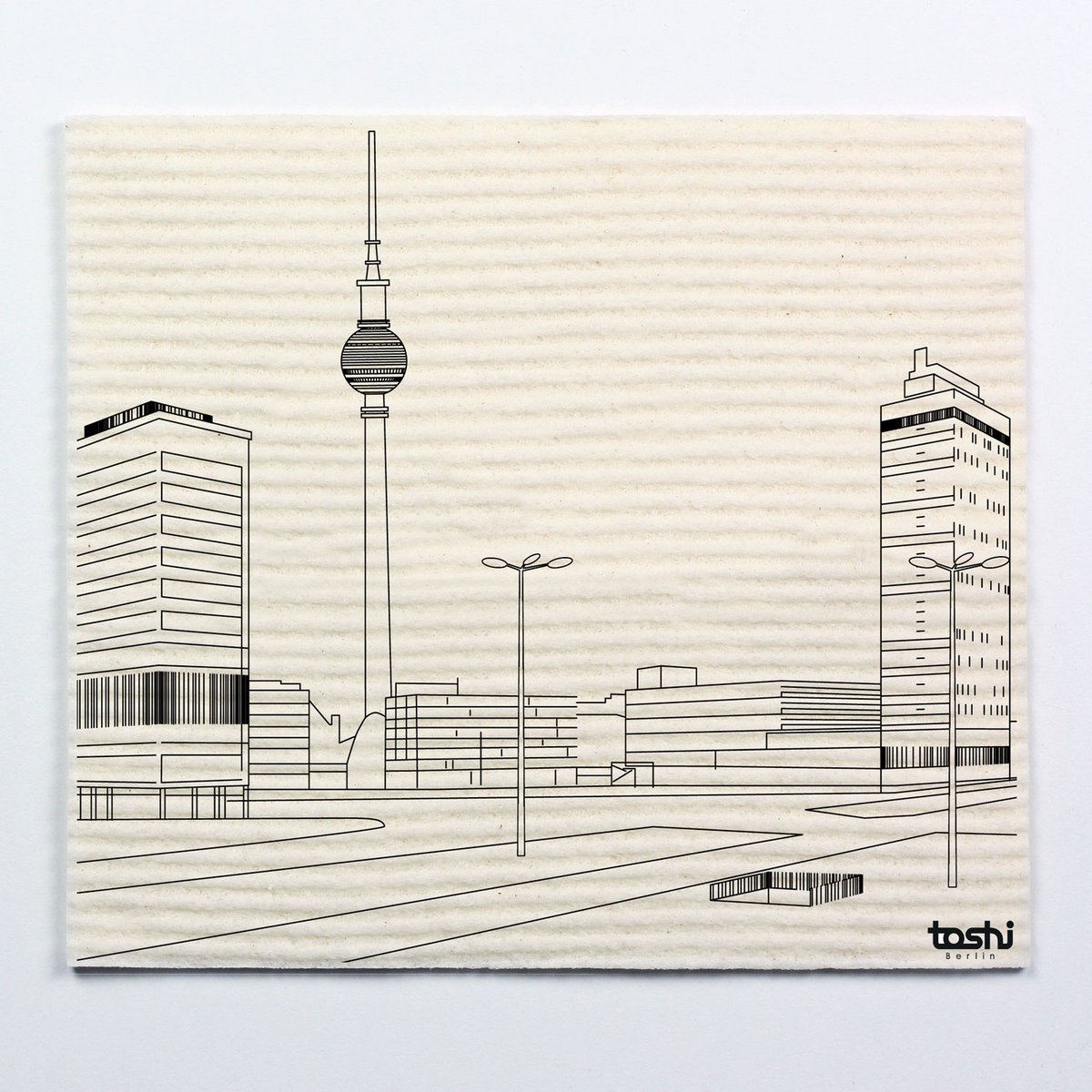 Set of 4 sponge cloths furbi: "Berlin 2"