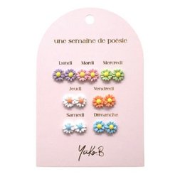 Box of 7 Earrings — Flower Poetry Week