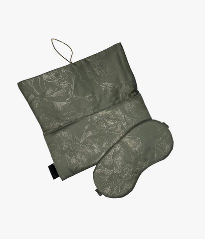 Slaapmasker met reisetui Rose Line Wild Sage