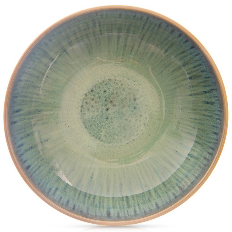 Miska zupa ceramiczna zielona 20,5 cm, 900 ml