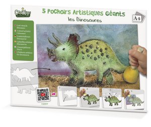 Giant artistic stencils "Dinosaurs"