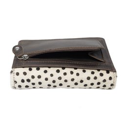 Cartera Mujer Piel Marron Oscuro RFID En 8 Estampas – Arrigo