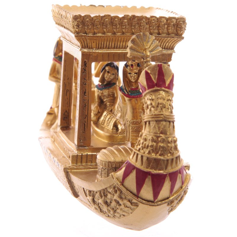 Goldenes ägyptisches Baldachin-Boot