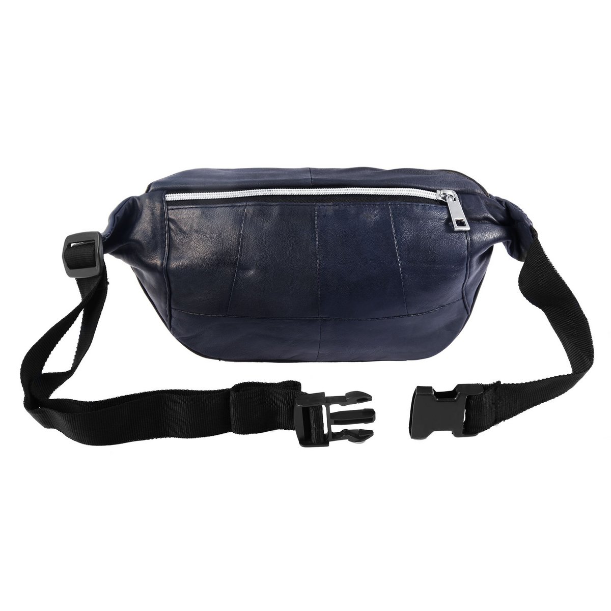 Steinmeister Hüfttasche/ Bauchtasche aus Echtleder, dunkelblau