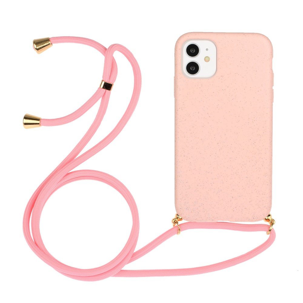 Lunso - Etui Backcover ze sznurkiem - iPhone 11 - Różowe