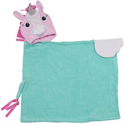 Zoocchini børnehåndklæde med hætte - Allie the Alicorn