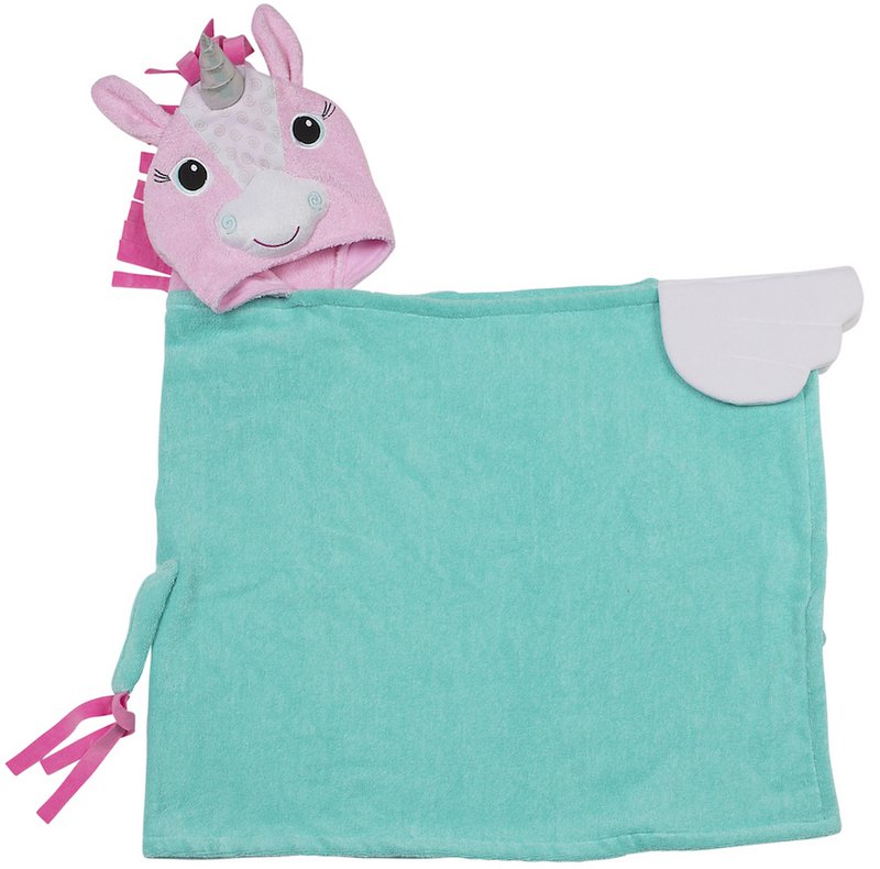 Zoocchini børnehåndklæde med hætte - Allie the Alicorn