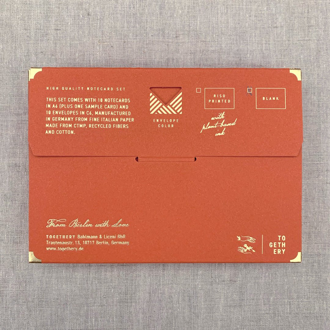 Notecard Set / Blanko / Pale Blush / Sustainable