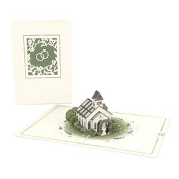 Wedding Chapel Pop Up Card