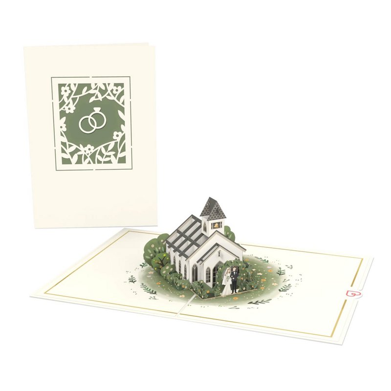 Wedding Chapel Pop Up Card
