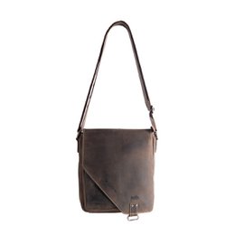 Umhängetasche in 3 Farben Buffalo -Leder mit einem Wickelventil und zwei Magnetverschlüssen - Crossbody -Tasche