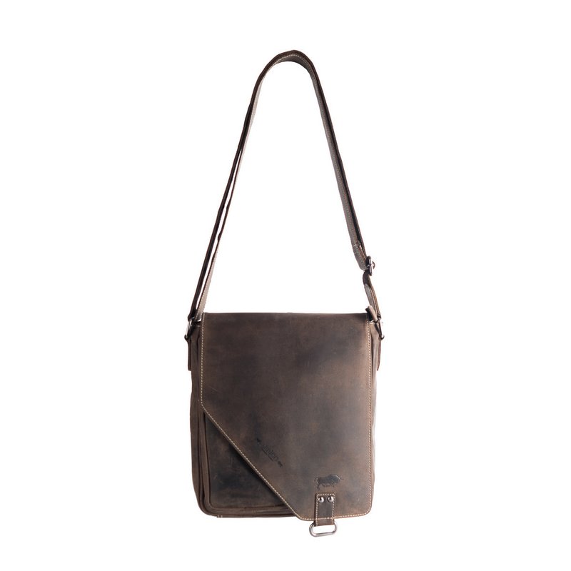 Umhängetasche in 3 Farben Buffalo -Leder mit einem Wickelventil und zwei Magnetverschlüssen - Crossbody -Tasche