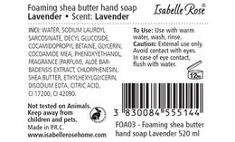Schäumende Sheabutterseife Lavendel 520 ml Isabelle Rose