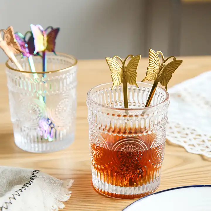 "Butterfly" spoon - For tea, coffee or desserts - 4 colors available