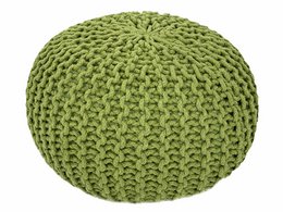 Knitted stool pouf Ø 45 H 30 cm cm seat pouf knitted floor cushion