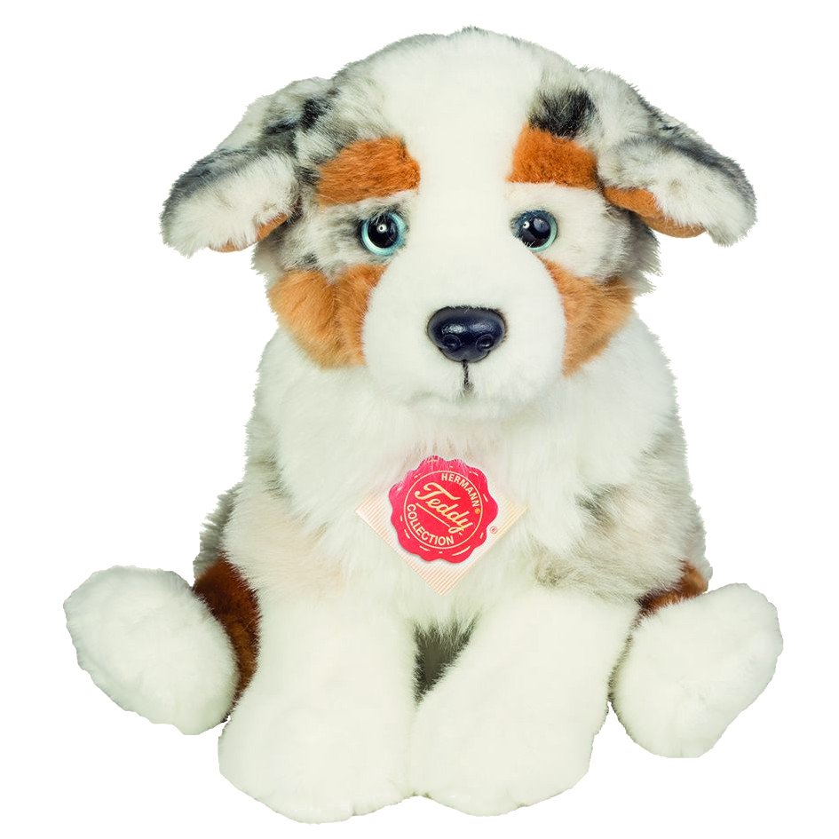 Australian Shepherd puppy sitting 22 cm - plush toy - soft toy