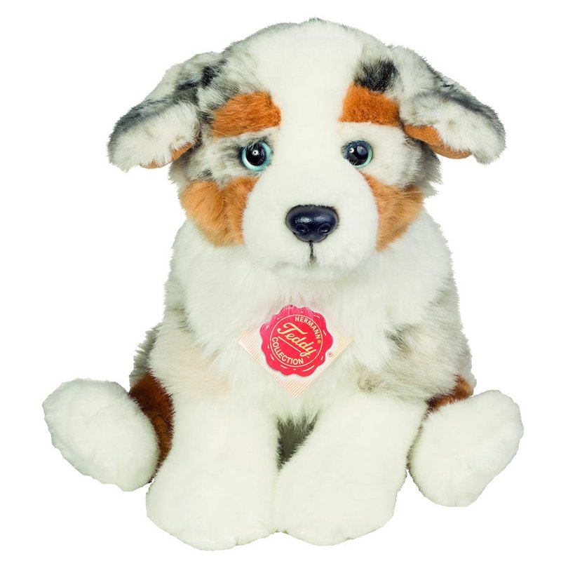 Australian Shepherd puppy sitting 22 cm - plush toy - soft toy