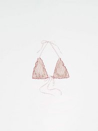 Alchemist Stribet Ruched Bikinitop