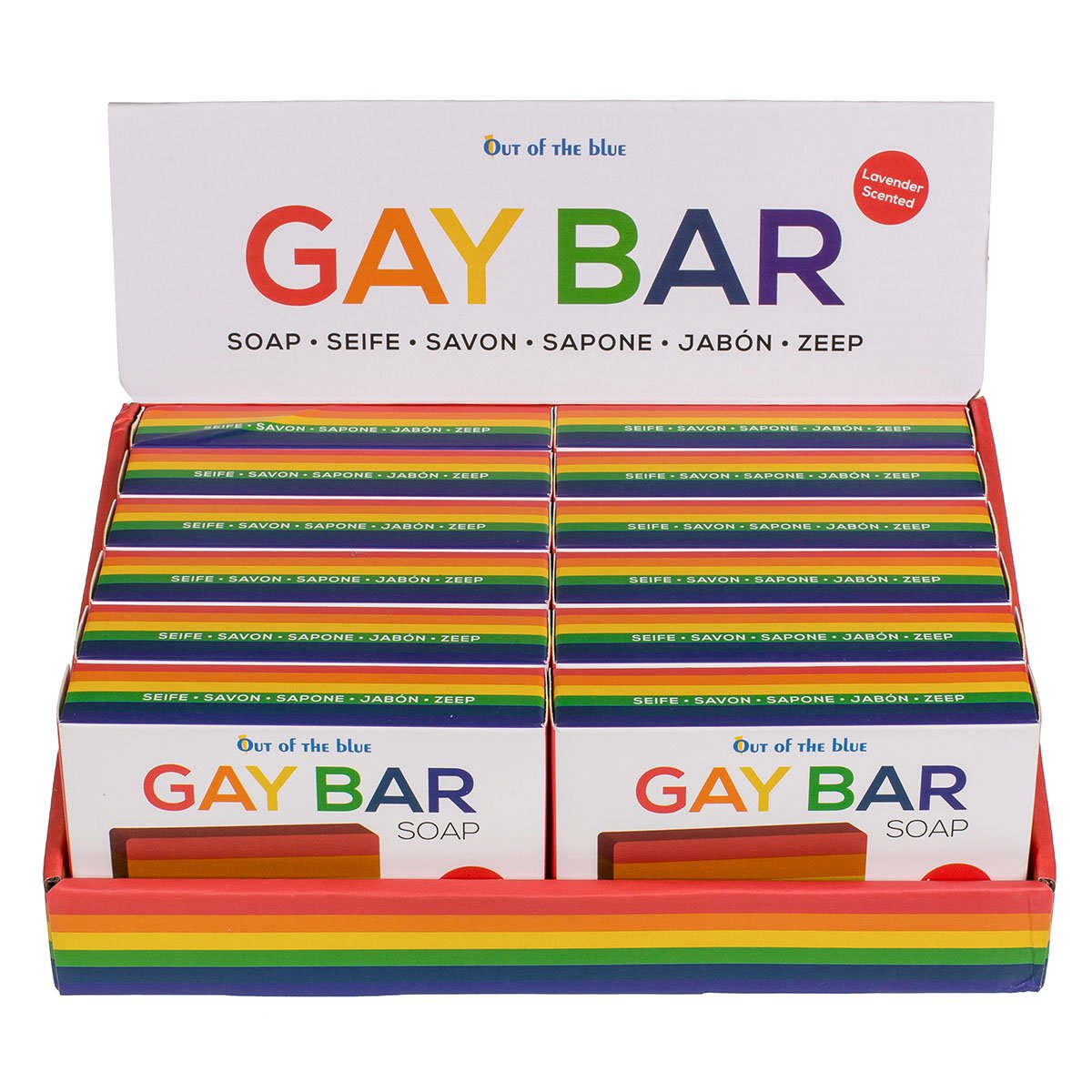 Savon - Savon pour les mains Gay Bar - Parfum arc-en-ciel : Lavande