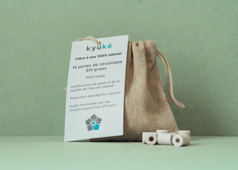 Sachet de 15 perles de céramique grises EM®