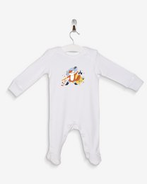 Pyjama blanc Chat Botté 100% coton bio certifié OEKO-TEX
