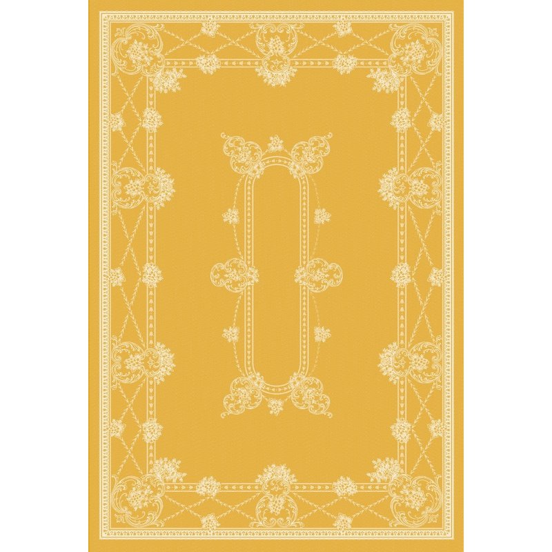 Mantel de lino Melodía francesa - mangold
