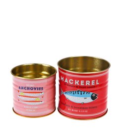 Mini opbevaringsdåser (sæt med 2) - Fisk