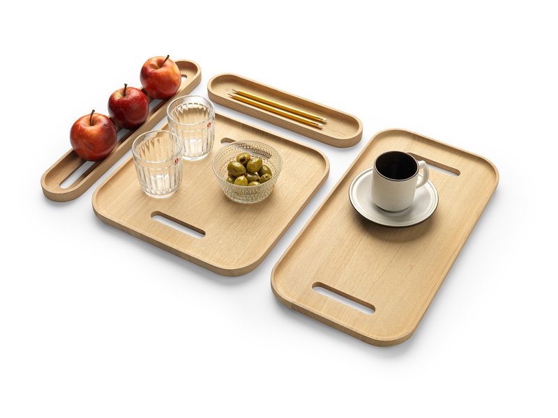 Small tray (30x30cm) Oak wood
