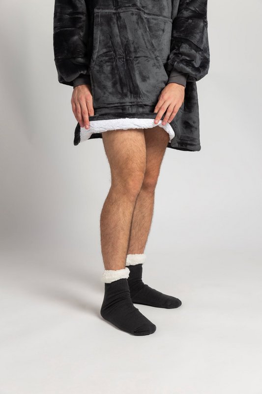 Vitapur - Manta sudadera + calcetines - Gris