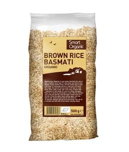 Rice, basmati, brown, organic, Smart Organic, 500 g