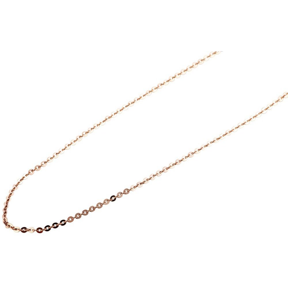Accentankerketting, roestvrij staal, rosé goudkleurig, lengte 40 cm