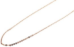 Accentankerketting, roestvrij staal, rosé goudkleurig, lengte 40 cm