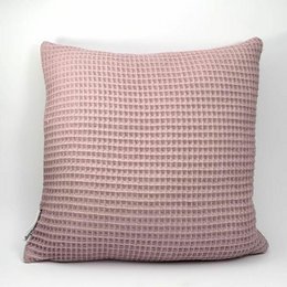 Stone pine cushion / decorative cushion waffle pique