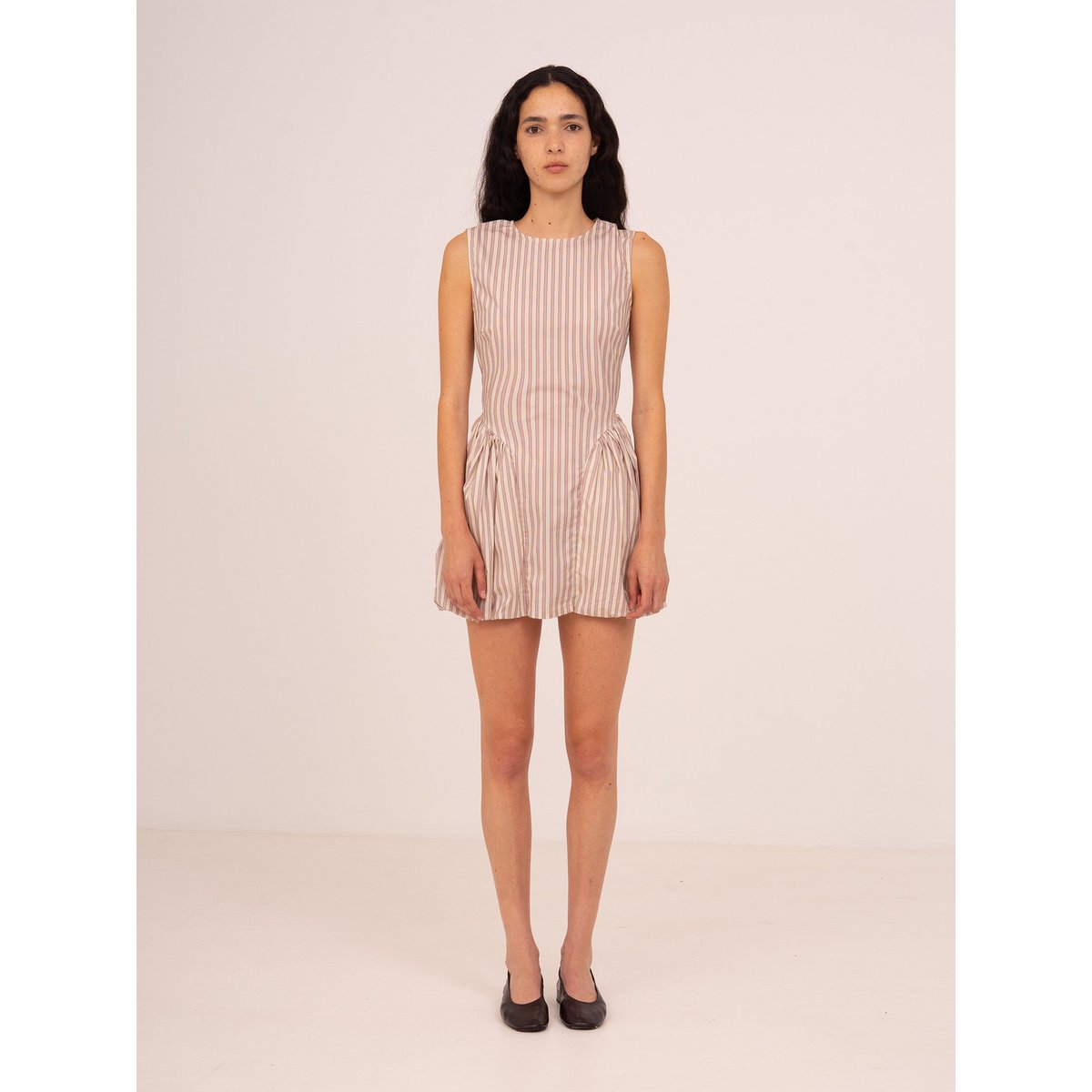 Snoep gestreepte mini-jurk