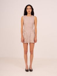 Snoep gestreepte mini-jurk