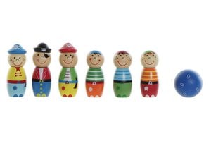 GAME SET 8 WOODEN 24X4.5X16.5 MULTICOLOR BOWLING JE192074