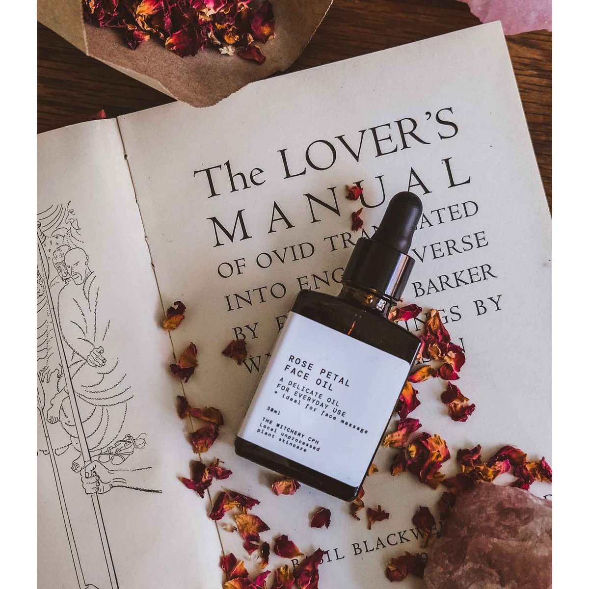 Olejek do twarzy z płatków róży