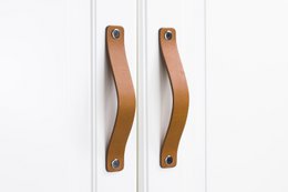 Leather furniture handles for hole spacing 128 mm
