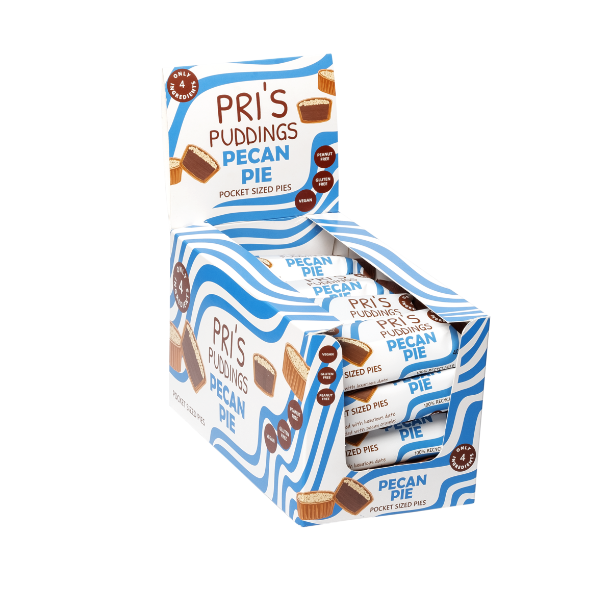 Pekannusstorte x 16 Packungen (PRI-PECAN-16)