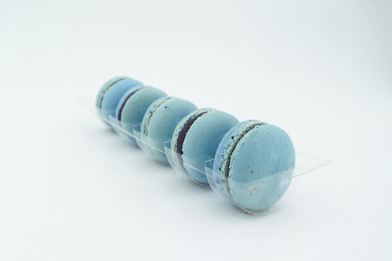 Bosbessen Macarons