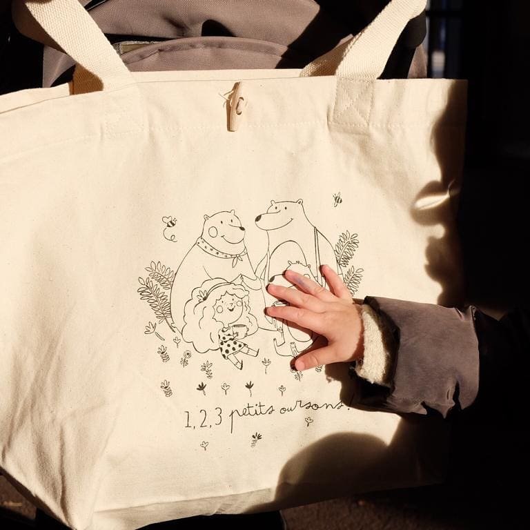 Borsa Boucle d'Or naturale 100% cotone biologico certificato Control Union