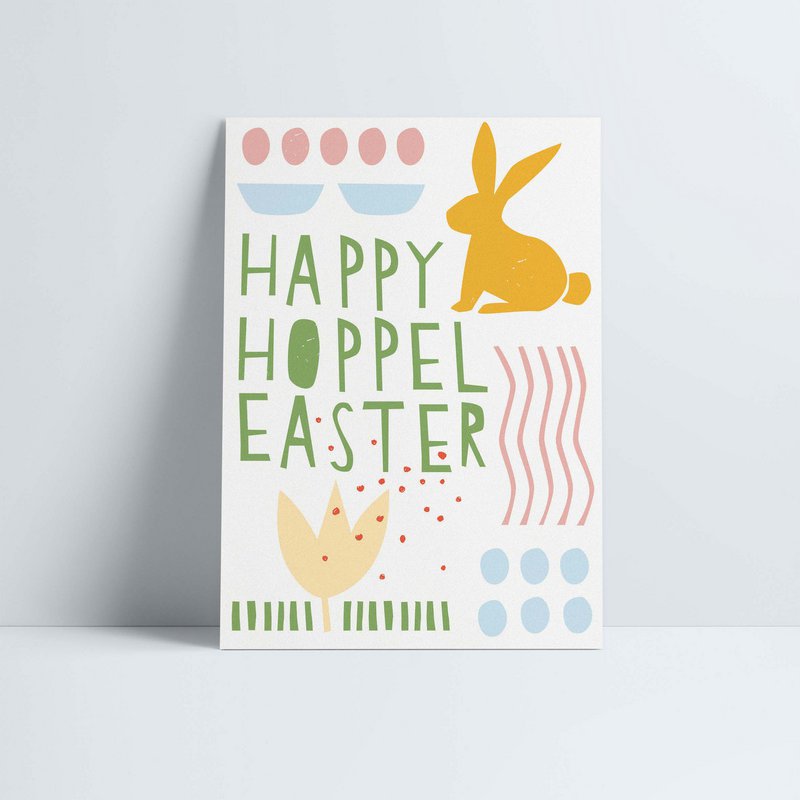 Postkort // »Glad Hoppel Påske«