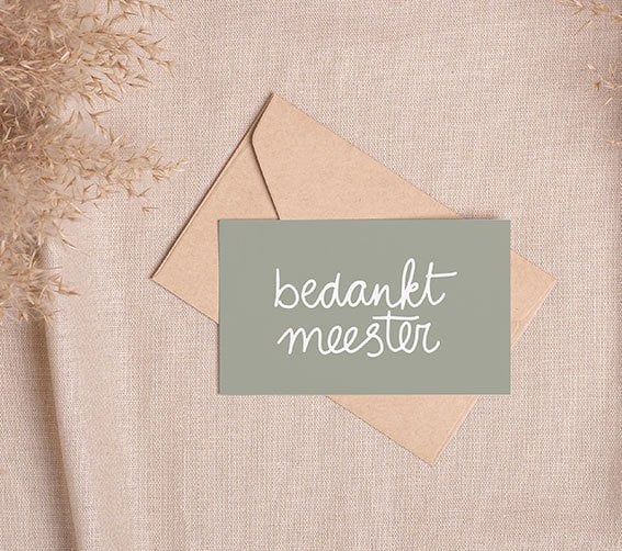 Mini card | Thank you master