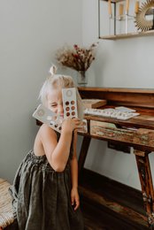 Tal til at lære at tælle, træklodser, montessori