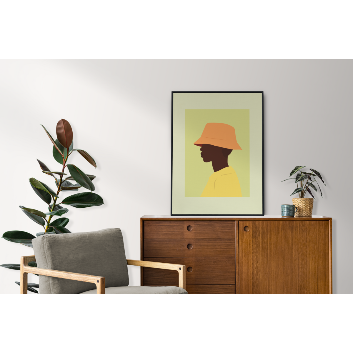 Poster "Orange Bucket, Limited Edition" - 30x40cm - Art print