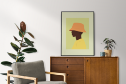 Poster "Orange Bucket, Limited Edition" - 30x40cm - Art print