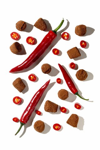Chili -Schokoladentrüffel - Schüttung