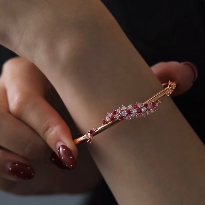 Peach Blossom Sparkle Bangle
